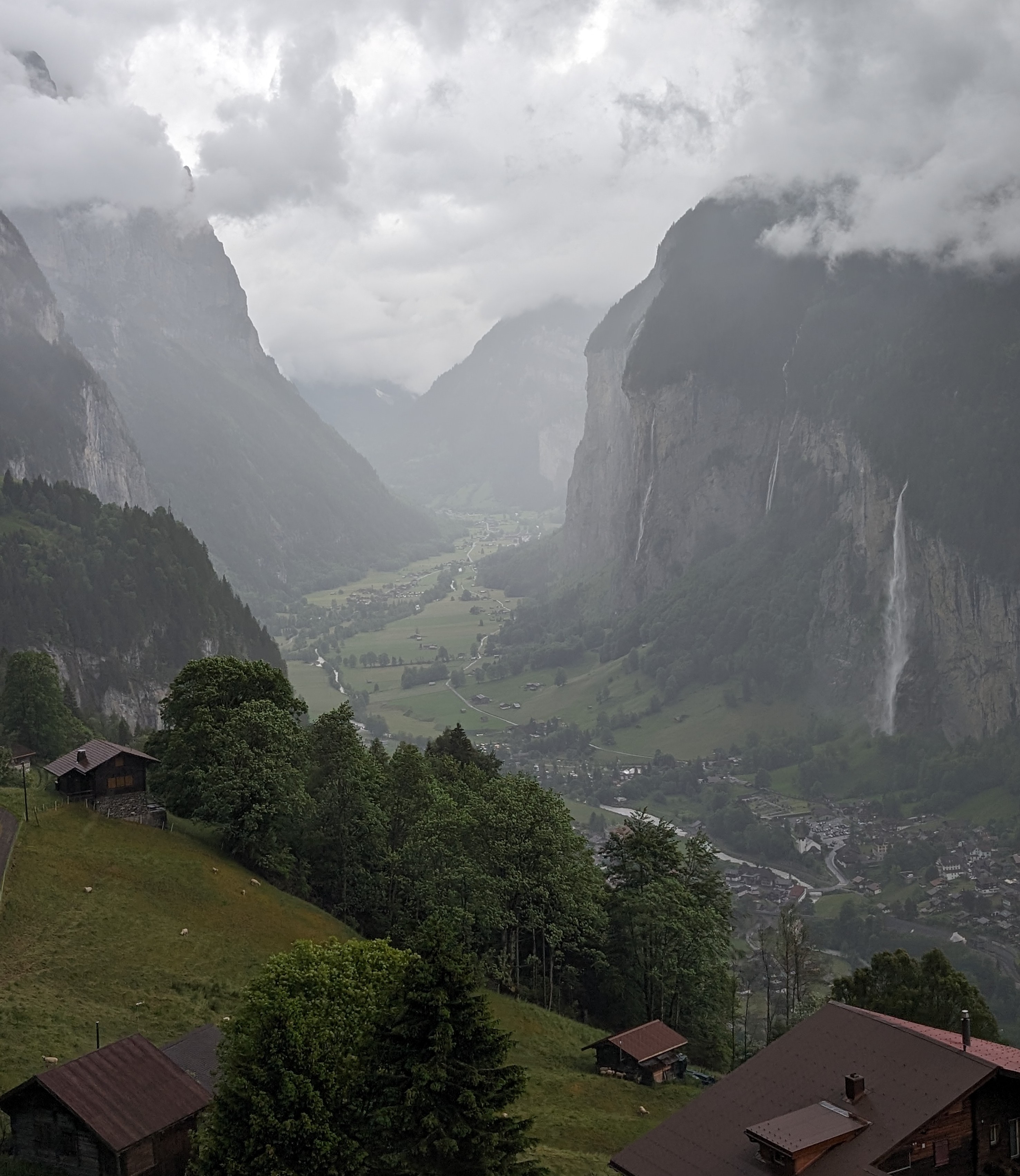 The Lauterbrunnen valley in Switzerland
